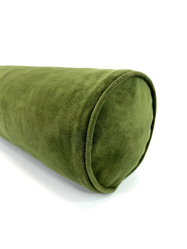 Decorative Pillows for Living Room MakeoverBolster in Vol.#1 Super Heavy Duty Velvet of Your Choice - Includes Insert