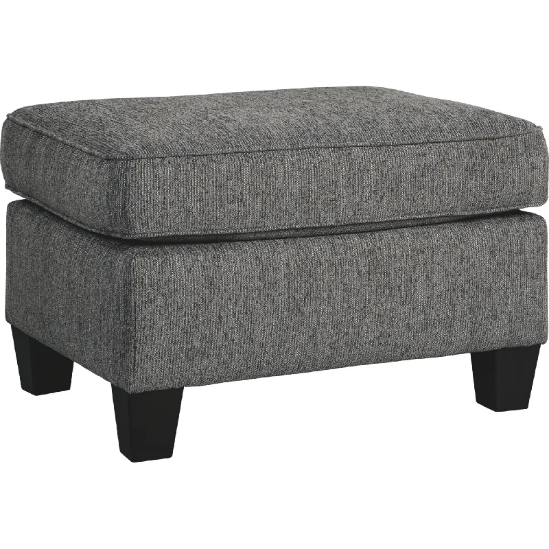 Agleno Ottoman - Charcoal