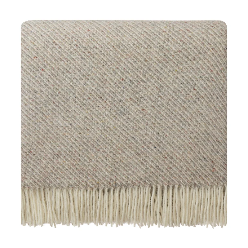 Cashmere blankets for ultimate softness and luxuryPalini Wool Blanket [Light grey melange & Natural white]