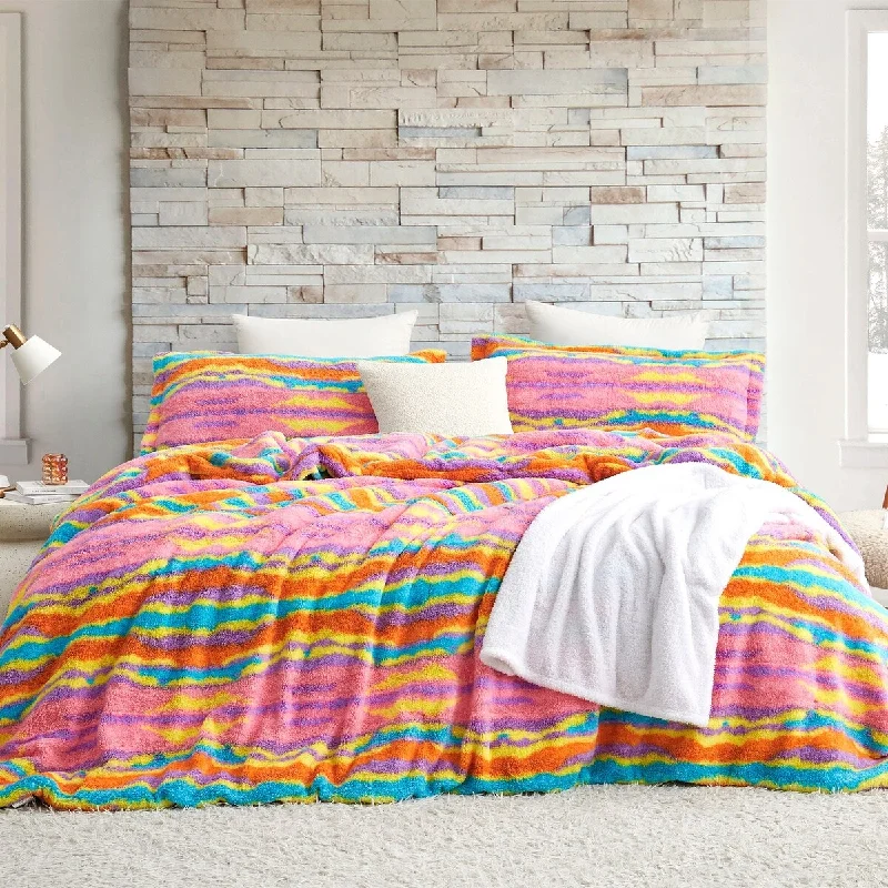 Full - size comforters suitable for full - sized beds in guest rooms or small bedroomsCozy Rivers - Coma Inducer® Oversized Comforter Set - Sherbet