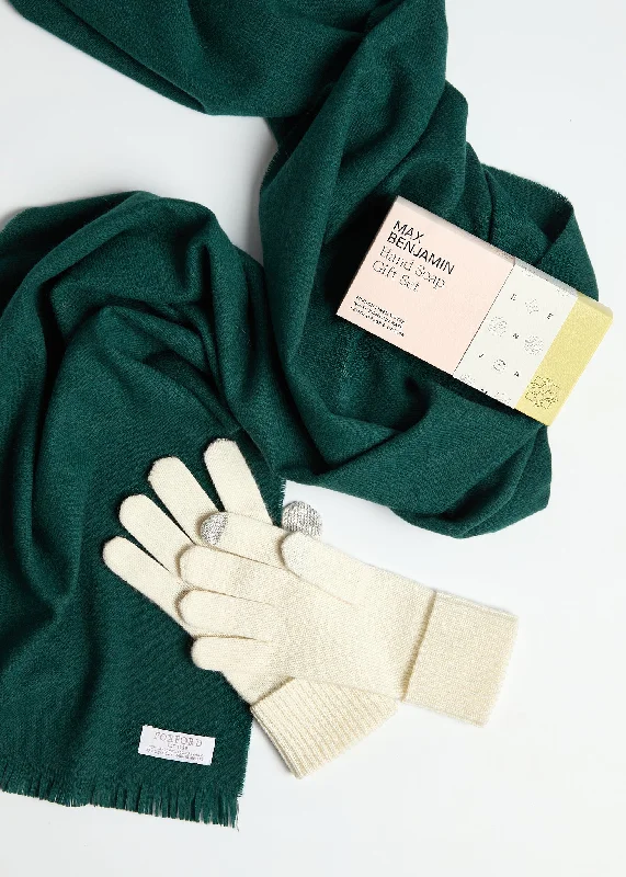 Rayon from bamboo blankets for a silky and breathable feelFoxford Cashmere and Care Bundle For Her