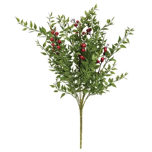 Lady Ruscus & Berries Bush 19"