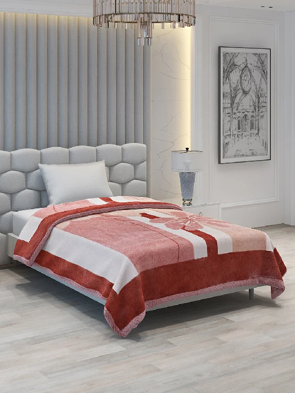 Silk blankets with a smooth and elegant touchPrinted Single Bed Blanket for Mild Winter -2 Ply