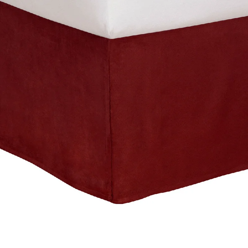 Tailored Microsuede 14-inch Drop Bedskirt