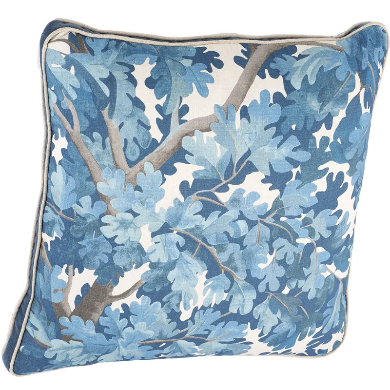 Cashmere blankets for ultimate softness and luxuryWoodland Dusty Blue Decorative Throw Pillow With Velvet Gusset